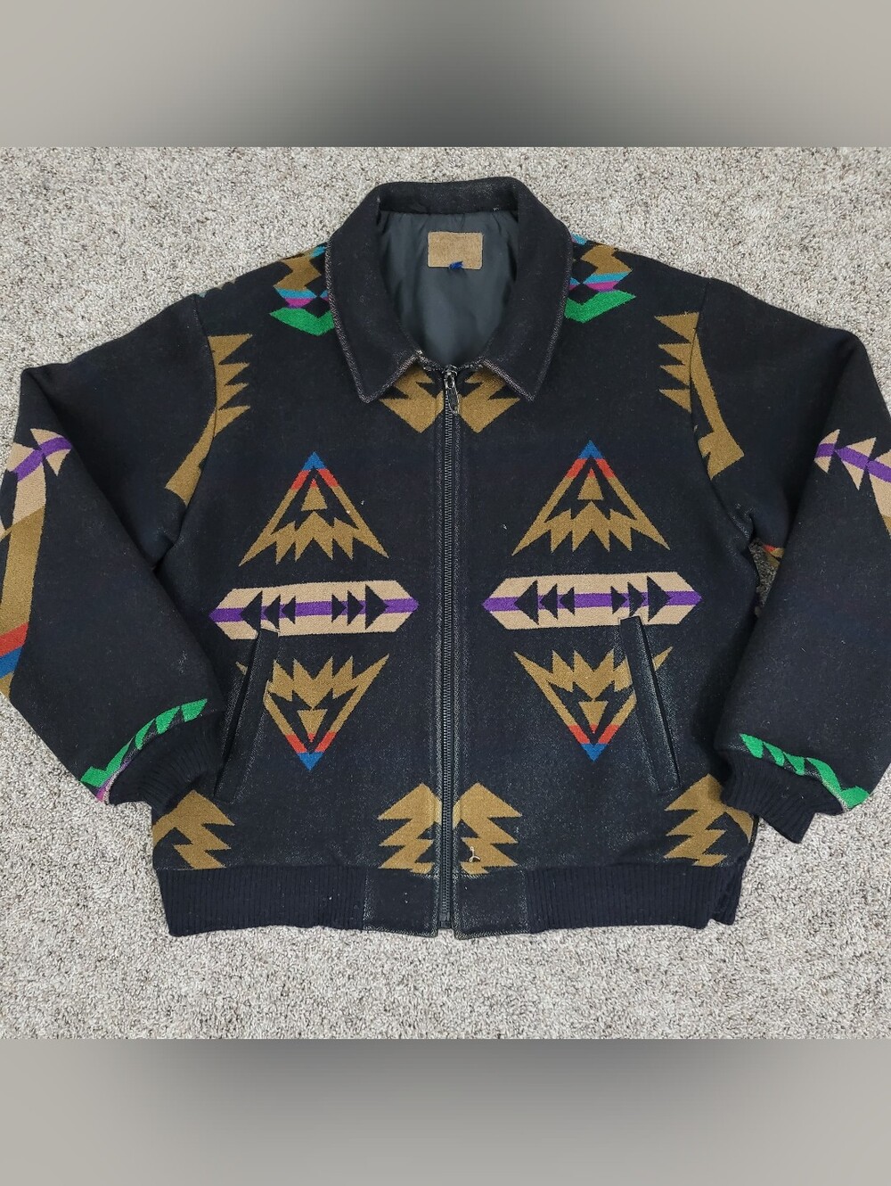 Vintage Pendleton High Grade Western Wear Aztec Jacket Mens Large